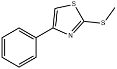 Thiazole, 2-(methylthio)-4-phenyl- 구조식 이미지