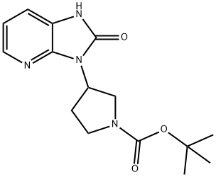 tert-butyl (3S)-3-(2-oxo-1,2-dihydro-3H-imidazo[4,5-b]pyridin-3-yl)pyrrolidine-1-carboxylate 구조식 이미지