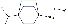 4-(difluoromethyl)bicyclo[2.2.2]octan-1-amine hydrochloride Structure