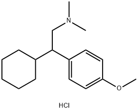 2-cyclohexyl-2-(4-methoxyphenyl)-N,N-dimethylethan-1-amine hydrochloride 구조식 이미지