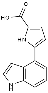 5-(1H-Indol-4-yl)-1H-pyrrole-2-carboxylic acid Structure