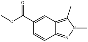 methyl 2,3-dimethyl-2H-indazole-5-carboxylate 구조식 이미지