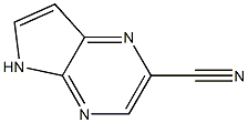 5H-pyrrolo[2,3-b]pyrazine-2-carbonitrile 구조식 이미지