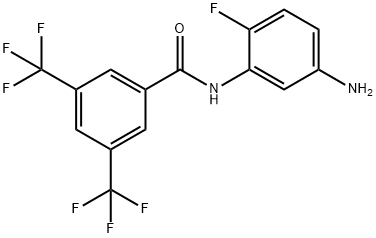 N-(5-amino-2-fluorophenyl)-3,5-bis(trifluoromethyl)benzamide Structure