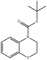 4-(tert-butoxycarbonyl)-3,4-dihydro-2H-1,4-benzoxazine 구조식 이미지