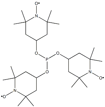 Tri-(4-hydroxy-TEMPO) phosphite 구조식 이미지