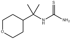 1-(2-(tetrahydro-2H-pyran-4-yl)propan-2-yl)thiourea Structure