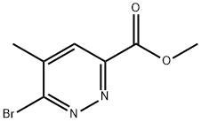 methyl 6-bromo-5-methylpyridazine-3-carboxylate 구조식 이미지