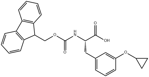 Fmoc-3-(cyclopropyloxy)-L-Phenylalanine Structure