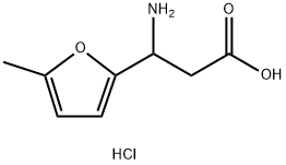 3-AMINO-3-(5-METHYL-2-FURYL)PROPANOIC ACID HYDROCHLORIDE 구조식 이미지