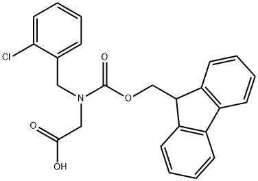 N-Fmoc-2-chlorobenzyl-glycine 구조식 이미지