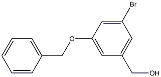 (3-(benzyloxy)-5-bromophenyl)methanol Structure