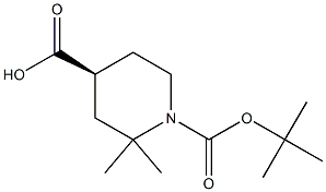 (S)-1-(tert-butoxycarbonyl)-2,2-dimethylpiperidine-4-carboxylic acid Structure