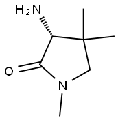 (R)-3-amino-1,4,4-trimethylpyrrolidin-2-one 구조식 이미지