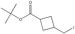 tert-butyl 3-(iodomethyl)cyclobutane-1-carboxylate Structure