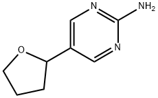 5-(tetrahydrofuran-2-yl)pyrimidin-2-amine Structure