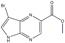 methyl 7-bromo-5H-pyrrolo[2,3-b]pyrazine-2-carboxylate 구조식 이미지