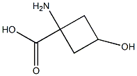 (1r,3r)-1-amino-3-hydroxycyclobutane-1-carboxylic acid Structure