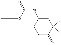 tert-butyl N-(3,3-dimethyl-4-oxocyclohexyl)carbamate Structure