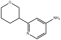 2-(tetrahydro-2H-pyran-3-yl)pyridin-4-amine 구조식 이미지