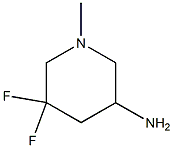 5,5-difluoro-1-methylpiperidin-3-amine Structure