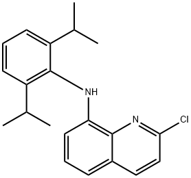 8-Quinolinamine, N-[2,6-bis(1-methylethyl)phenyl]-2-chloro- 구조식 이미지