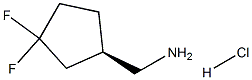 [(1R)-3,3-difluorocyclopentyl]methanamine hydrochloride Structure