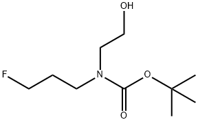 tert-butyl (3-fluoropropyl)(2-hydroxyethyl)carbamate Structure