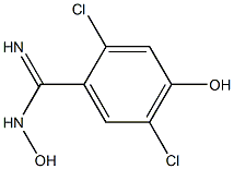 2,5-Dichloro-4,N-dihydroxy-benzamidine Structure