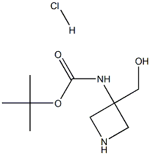 tert-Butyl (3-(hydroxymethyl)azetidin-3-yl)carbamate hydrochloride Structure