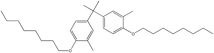 2,2-bis(3-methyl-4-(octyloxy)phenyl)propane Structure