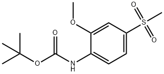 tert-butyl (2-methoxy-4-(methylsulfonyl)phenyl)carbamate* Structure