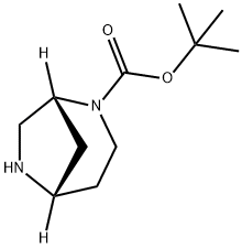 (1R,5S)-2,6-Diaza-bicyclo[3.2.1]octane-2-carboxylic acid tert-butyl ester Structure