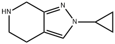 2H-Pyrazolo[3,4-c]pyridine, 2-cyclopropyl-
4,5,6,7-tetrahydro- Structure