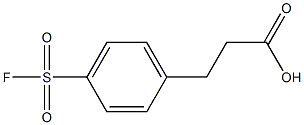 3-[4-(fluorosulfonyl)phenyl]propanoic acid Structure