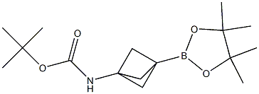 tert-butyl N-(3-(4,4,5,5-tetramethyl-1,3,2-dioxaborolan-2-yl)bicyclo[1.1.1]pentan-1-yl)carbamate 구조식 이미지