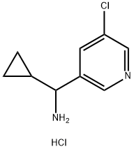 (5-Chloropyridin-3-yl)(cyclopropyl)methanamine dihydrochloride 구조식 이미지