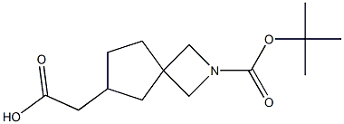 2-(2-(tert-butoxycarbonyl)-2-azaspiro[3.4]octan-6-yl)acetic acid Structure