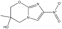 6-Methyl-2-nitro-6,7-dihydro-5H-imidazo[2,1-b][1,3]oxazin-6-ol Structure