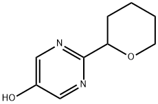 2-(tetrahydro-2H-pyran-2-yl)pyrimidin-5-ol 구조식 이미지