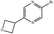 2-bromo-5-(oxetan-3-yl)pyrazine 구조식 이미지