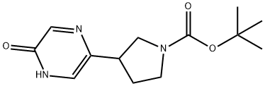 tert-butyl 3-(5-hydroxypyrazin-2-yl)pyrrolidine-1-carboxylate 구조식 이미지