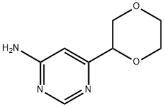 6-(1,4-dioxan-2-yl)pyrimidin-4-amine Structure