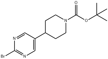 tert-butyl 4-(2-bromopyrimidin-5-yl)piperidine-1-carboxylate Structure