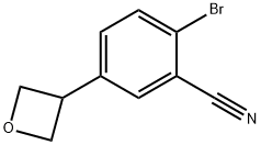 2-bromo-5-(oxetan-3-yl)benzonitrile Structure