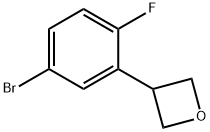 3-(5-bromo-2-fluorophenyl)oxetane Structure