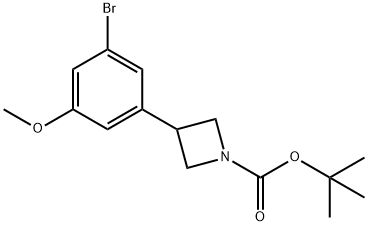 tert-butyl 3-(3-bromo-5-methoxyphenyl)azetidine-1-carboxylate Structure