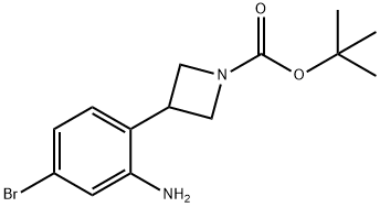 tert-butyl 3-(2-amino-4-bromophenyl)azetidine-1-carboxylate 구조식 이미지