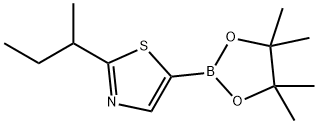 2-(sec-butyl)-5-(4,4,5,5-tetramethyl-1,3,2-dioxaborolan-2-yl)thiazole Structure