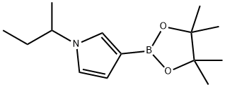 1-(sec-butyl)-3-(4,4,5,5-tetramethyl-1,3,2-dioxaborolan-2-yl)-1H-pyrrole Structure